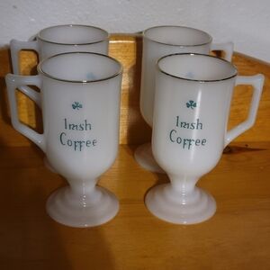Federal Glass Irish Coffee Mug Set